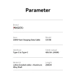 כבל טעינה מהירה Type-C בהספק 240W באורך 2 מטר עוצמתי ועמיד במיוחד | Yesido CA186