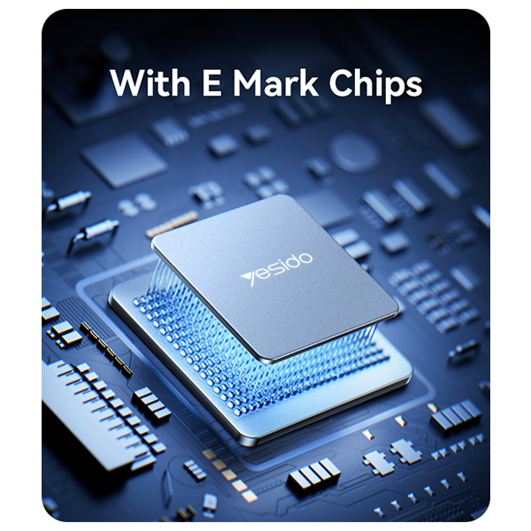 כבל טעינה מהירה Type-C בהספק 240W באורך 2 מטר עוצמתי ועמיד במיוחד | Yesido CA186