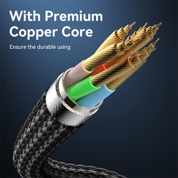 כבל טעינה מהירה Type-C בהספק 240W באורך 2 מטר עוצמתי ועמיד במיוחד | Yesido CA186