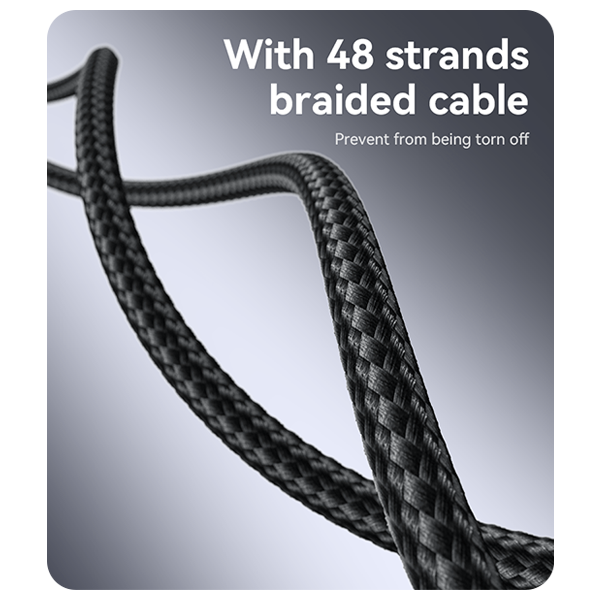 כבל טעינה מהירה Type-C בהספק 240W באורך 2 מטר עוצמתי ועמיד במיוחד | Yesido CA186