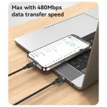 כבל נתונים וטעינה מהירה 60W חיבור Type-C באורך 2 מטר | Yesido CA192