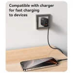 כבל נתונים וטעינה מהירה 60W חיבור Type-C באורך 2 מטר | Yesido CA192