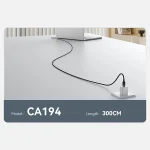 כבל נתונים וטעינה מהירה 60W חיבור Type-C באורך 3 מטר | Yesido CA194