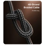 כבל נתונים וטעינה מהירה 60W חיבור Type-C באורך 3 מטר | Yesido CA194