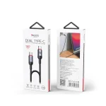 כבל נתונים וטעינה מהירה בהספק 60w מהיר עם נורת לד באורך 1.2 מטר | Yesido Ca181 2