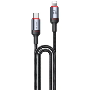 כבל Type-C ל-Lightning בהספק 27W באורך 2 מטר להעברת נתונים וטעינה מהירה קלוע | Yesido CA184