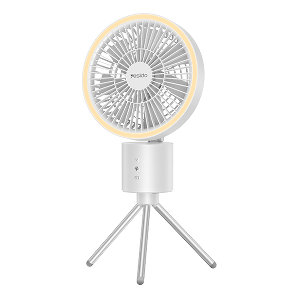 מאוורר חוץ נטען נייד ומתקפל מושלם לטיולים ולאיוורור בחצר | Yesido YF13