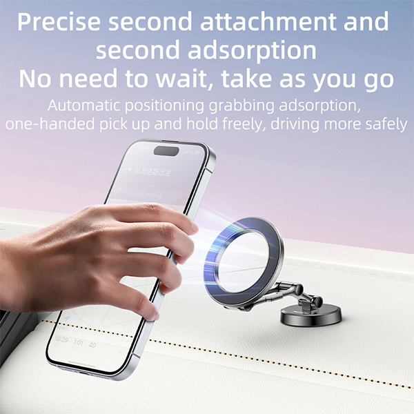 מחזיק טלפון מגנטי לרכב תומך MagSafe עם חיבור יציב וסיבוב 360° | Yesido C203