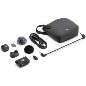 מיקרופון אלחוטי DJI Mic Mini יחיד | קומפקטי עם סאונד פרימיום, סינון רעשים וסוללה ל-48 שעות