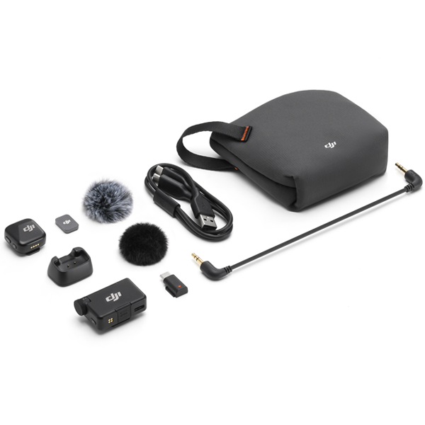 מיקרופון אלחוטי DJI Mic Mini יחיד | קומפקטי עם סאונד פרימיום, סינון רעשים וסוללה ל-48 שעות