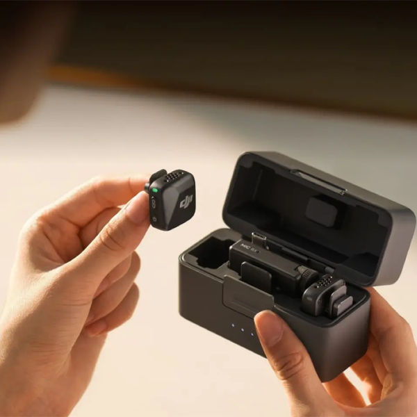מיקרופון אלחוטי DJI Mic Mini יחיד | קומפקטי עם סאונד פרימיום, סינון רעשים וסוללה ל-48 שעות