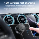 מעמד ואקום מגנטי לרכב 15w עם טעינה אלחוטית תומך Magsafe עוצמתי | Yesido C310 4