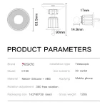 מעמד מגנטי לרכב 15W תומך MagSafe עם טעינה אלחוטית מהירה | Yesido C190