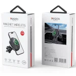 מעמד מגנטי לרכב 15W תומך MagSafe עם טעינה אלחוטית מהירה | Yesido C190