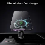 מעמד מגנטי לרכב 15W תומך MagSafe עם טעינה אלחוטית מהירה | Yesido C190