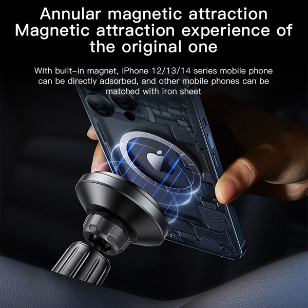 מעמד מגנטי לרכב 15W תומך MagSafe עם טעינה אלחוטית מהירה | Yesido C190