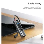 מתאם Otg מהיר 3 ב 1 עם חיבורי Type C, Usb ו Hdmi לנוחיות מקסימלית | Yesido Hb22 12