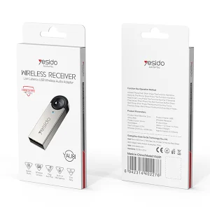 מתאם אודיו USB בלוטוס לרכב לשידור מוזיקה ומענה לשיחות טלפון | Yesido YAU81
