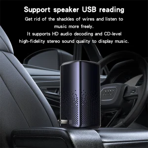 מתאם אודיו USB בלוטוס לרכב לשידור מוזיקה ומענה לשיחות טלפון | Yesido YAU81