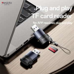 מתאם כרטיס זיכרון TF ל־USB-A מהיר וקומפקטי במיוחד | Yesido GS36