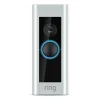 פעמון דלת חכם Ring Wired Doorbell Plus כסוף | מצלמה באיכות 1080p, זיהוי תנועה, Wi-Fi כפול