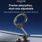 תושבת מגנטית לרכב תומכת MagSafe עם סיבוב 360° וזרוע מתכת איכותית | Yesido C218
