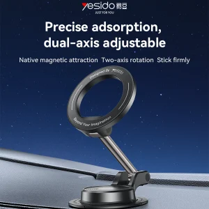 תושבת מגנטית לרכב תומכת MagSafe עם סיבוב 360° וזרוע מתכת איכותית | Yesido C218