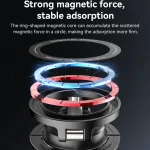 תושבת מגנטית לרכב תומכת MagSafe עם סיבוב 360° וזרוע מתכת איכותית | Yesido C218