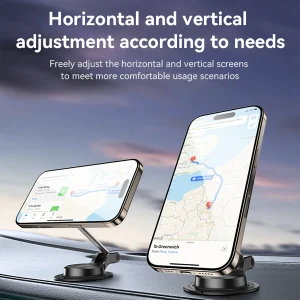 תושבת מגנטית לרכב תומכת MagSafe עם סיבוב 360° וזרוע מתכת איכותית | Yesido C218