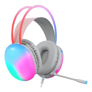 אוזניות גיימינג אלחוטיות עם עיצוב ארגונומי ותאורת RGB מרהיבה | Nordic Aura