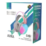 אוזניות גיימינג אלחוטיות עם עיצוב ארגונומי ותאורת RGB מרהיבה | Nordic Aura