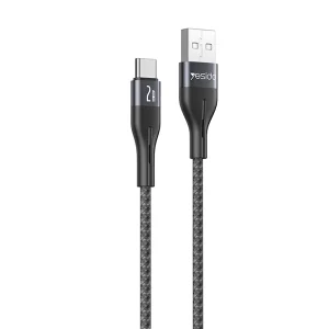 כבל-USB-A ל-Type-C באורך 1 מטר 2A לטעינה מהירה והעברת נתונים | Yesido CA121C