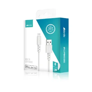 כבל טעינה וסנכרון נתונים Usb C מאושר אפל באורך 1.2 מטר לטעינה מהירה ואמינה | Nordic 1