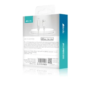 כבל טעינה וסנכרון נתונים Usb C מאושר אפל באורך 1.2 מטר לטעינה מהירה ואמינה | Nordic 2