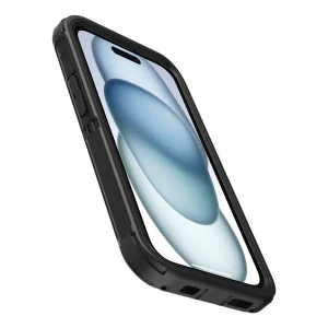 כיסוי לאייפון 16e שחור תומך Magsafe קשיח | Otterbox Defender 2