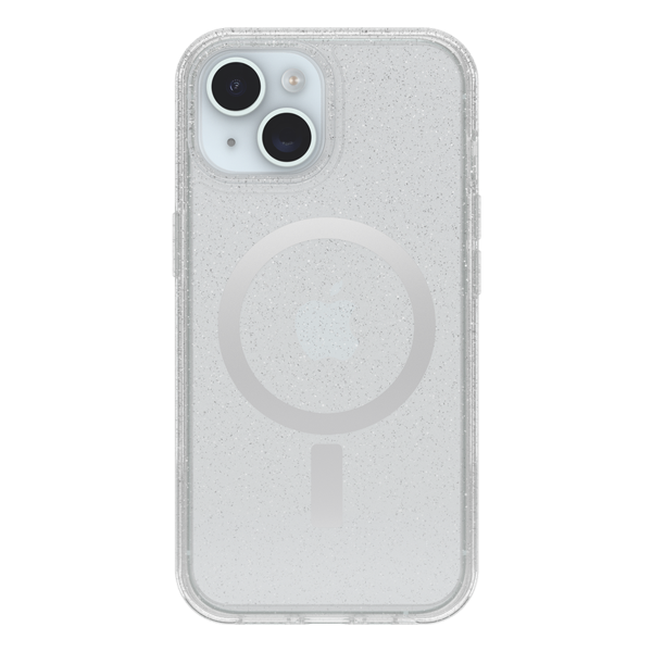 כיסוי לאייפון 16e שקוף נצנץ תומך Magsafe קשיח | Otterbox Symmetry 1