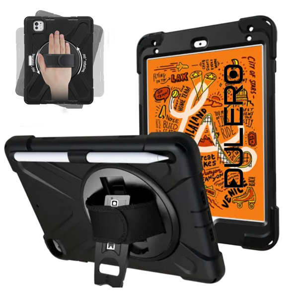 כיסוי קשיח לאייפד 11 A16 שחור | עמיד בפני נפילות והגנה מקיפה 360° | Dulero