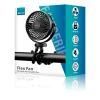 מאוורר נייד גמיש עם תופסן 360°, סוללה עוצמתית ושקט במיוחד | FH-05