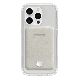 סוללת גיבוי 7.5W לבנה תומכת MagSafe ו-Magnets לטעינה נוחה ואיכותית בהצמדה לכיסוי | OtterBox