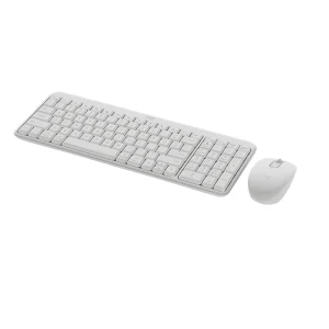 סט מקלדת ועכבר Logitech Mk250 לבן | אלחוטיים עם חיבור בלוטוס, קומפקטים לעבודה נוחה 5