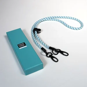 שרוך נשיאה לסמארטפון כחול/שחור/לבן | לנוחות מקסימלית וסטייל