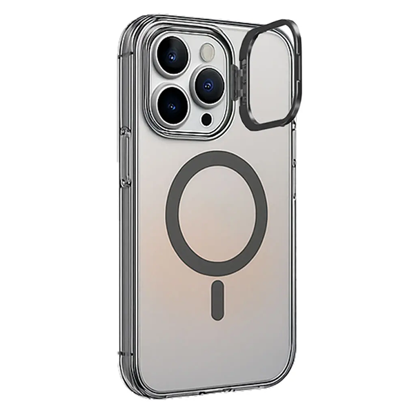 כיסוי מט צבעוני לאייפון אייר לבן תומך MagSafe עם רגלית במצלמה | NanoX Matte Lite