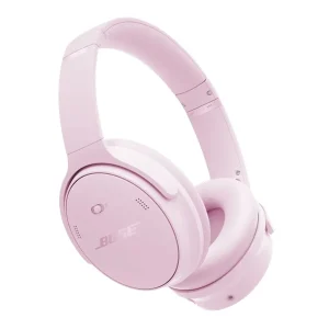 אוזניות קשת אלחוטיות Bose Quietcomfort ורודות | סינון רעשים מובנה וסוללה חזקה למשך יום שלם