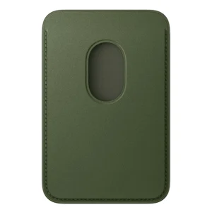ארנק מגנטי מקורי Apple iPhone FineWoven Wallet ירוק | תומך MagSafe ו-Find My בעיצוב פרימיום