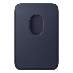 ארנק מגנטי מקורי Apple iPhone FineWoven Wallet כחול | תומך MagSafe ו-Find My בעיצוב פרימיום