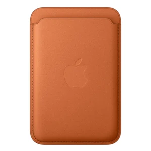 ארנק מגנטי מקורי Apple iPhone FineWoven Wallet כתום | תומך MagSafe ו-Find My בעיצוב פרימיום