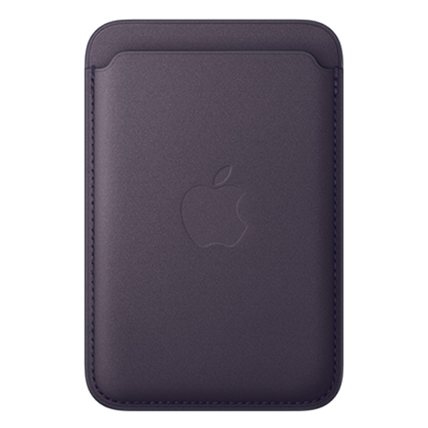 ארנק מגנטי מקורי Apple iPhone FineWoven Wallet סגול | תומך MagSafe ו-Find My בעיצוב פרימיום