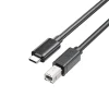 כבל מדפסת USB-C ל USB-B שחור 3 מטר UNITEK