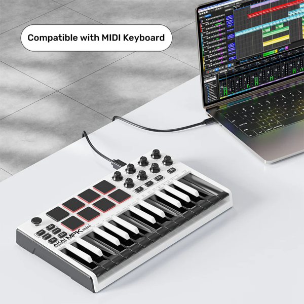 כבל מדפסת USB-C ל USB-B שחור 2 מטר UNITEK