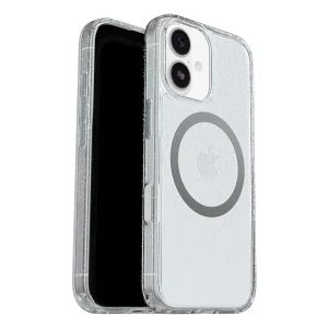 כיסוי דק לאייפון 17 שקוף נצנצים OtterBox Symmetry Clear | תומך MagSafe עם כפתור Camera Control